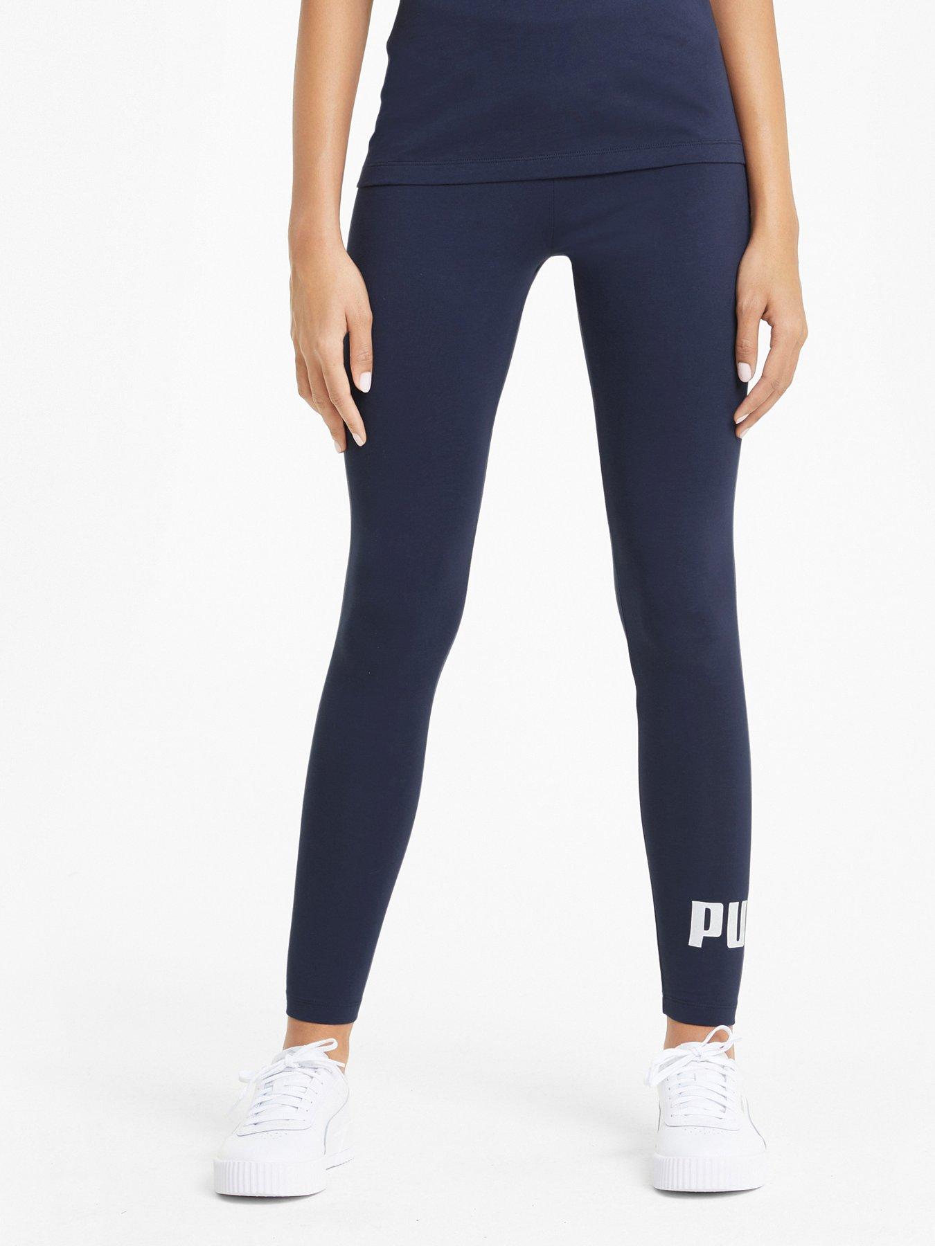 PUMA Winterized All Over Print Tights in Black Slacks and Chinos Leggings Womens Clothing Trousers 