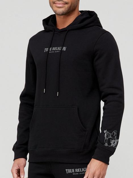 true-religion-reflective-arch-logo-overhead-hoodie-black