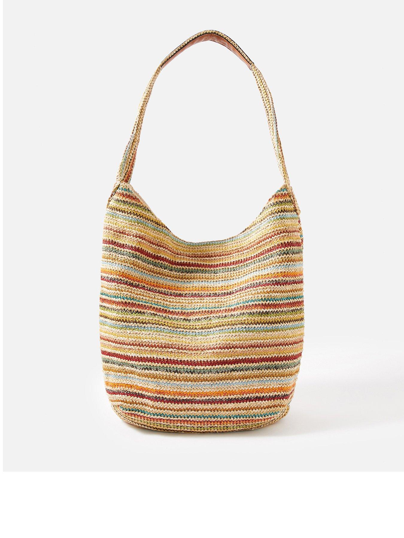 Bags & Purses Stripe Weave Shoulder