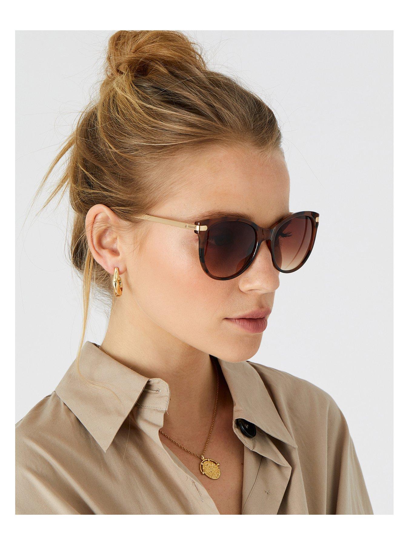 Image 2 of 3 of Accessorize Rubee Flattop Sunglasses
