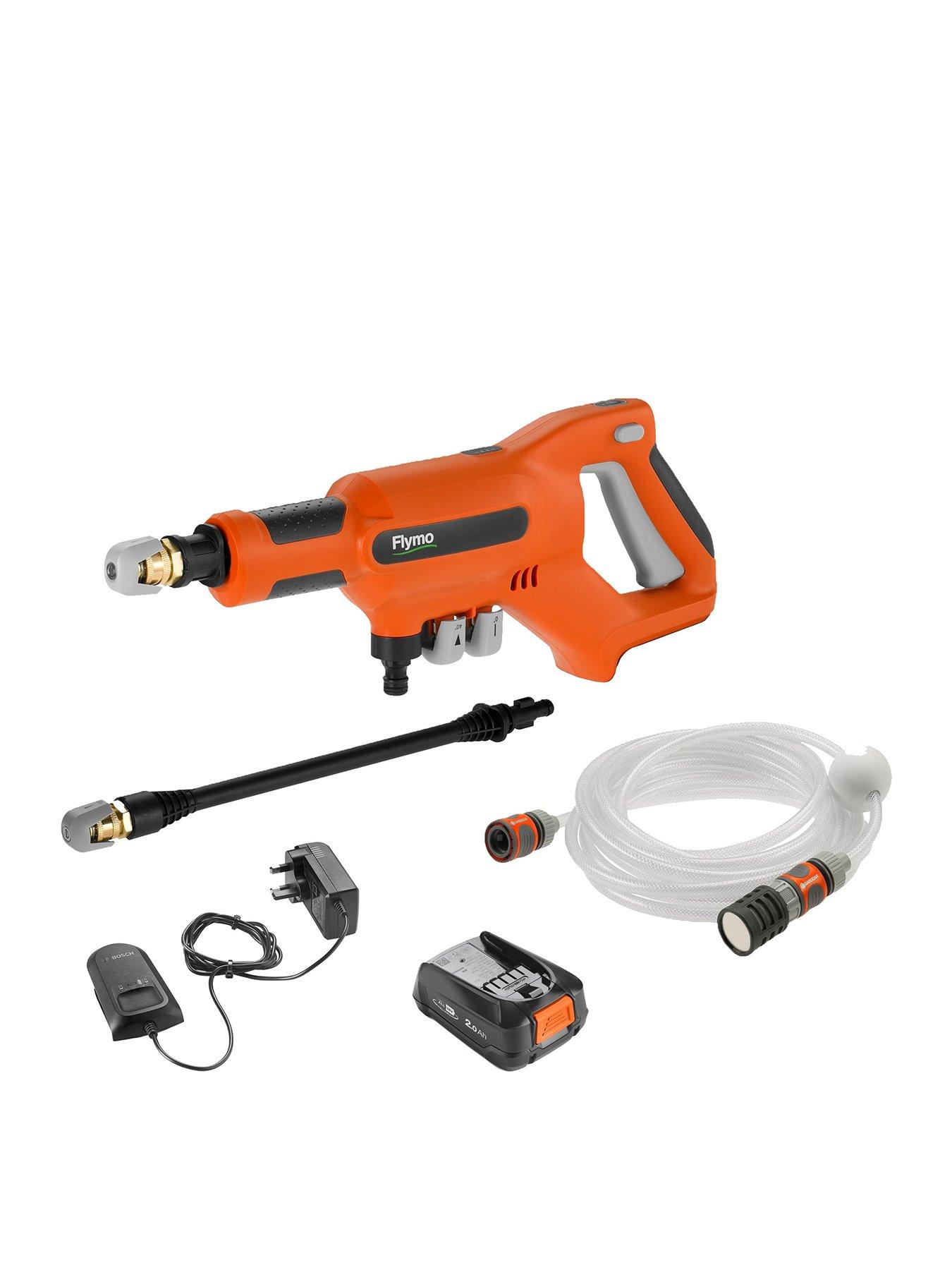 Product photograph of Flymo Easiclean Li Plus Portable Low Pressure Washer from very.co.uk