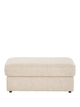 Product photograph of Very Home Ashley Fabric Footstool from very.co.uk