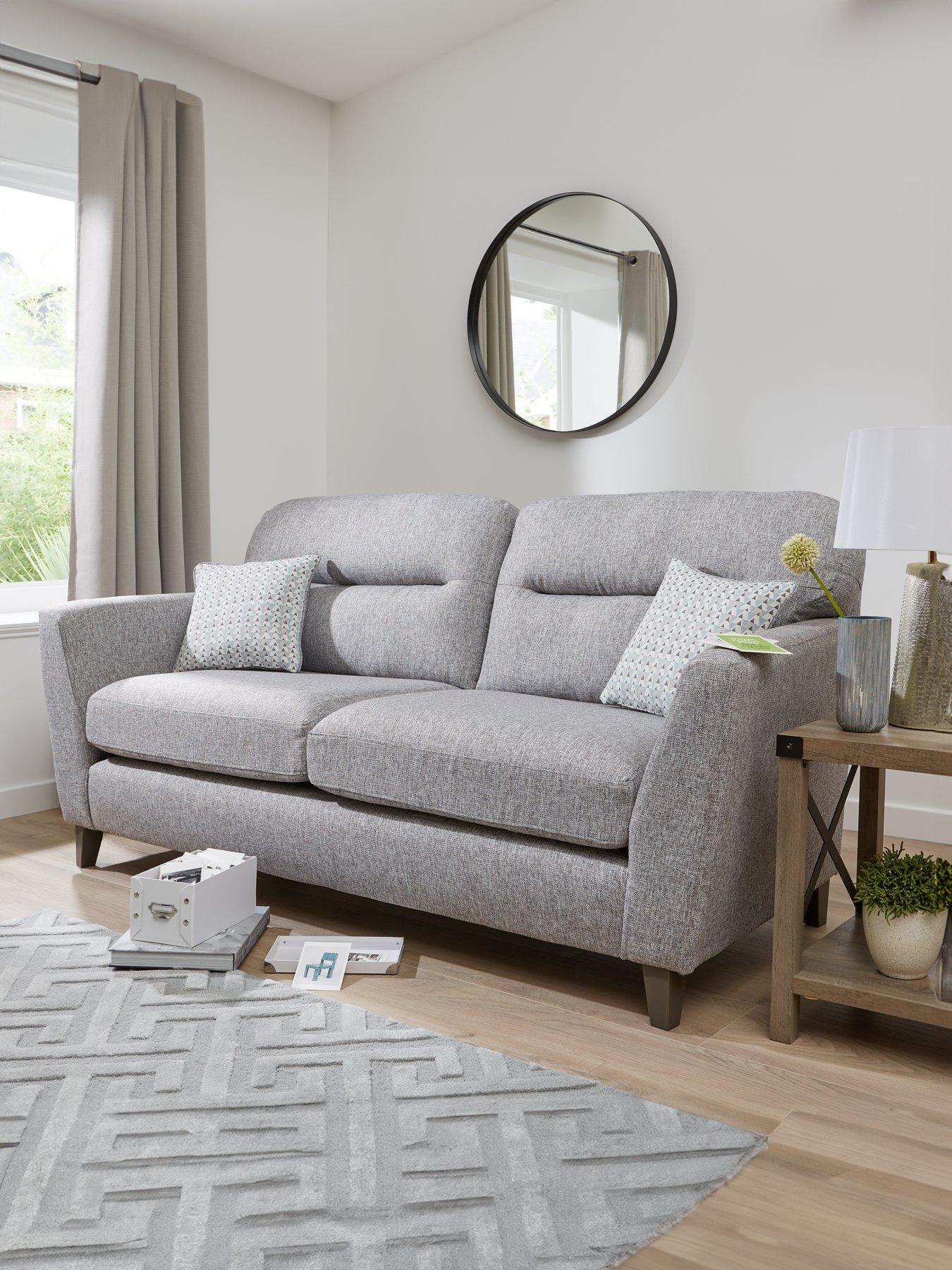 Product photograph of Very Home Clara Fabric 3 Seater Sofa from very.co.uk
