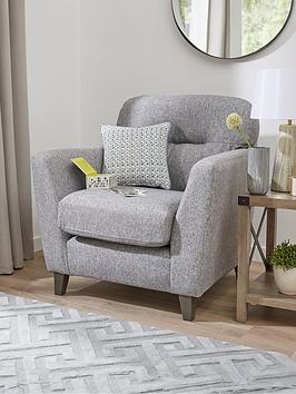 Product photograph of Very Home Clara Fabric Armchair from very.co.uk