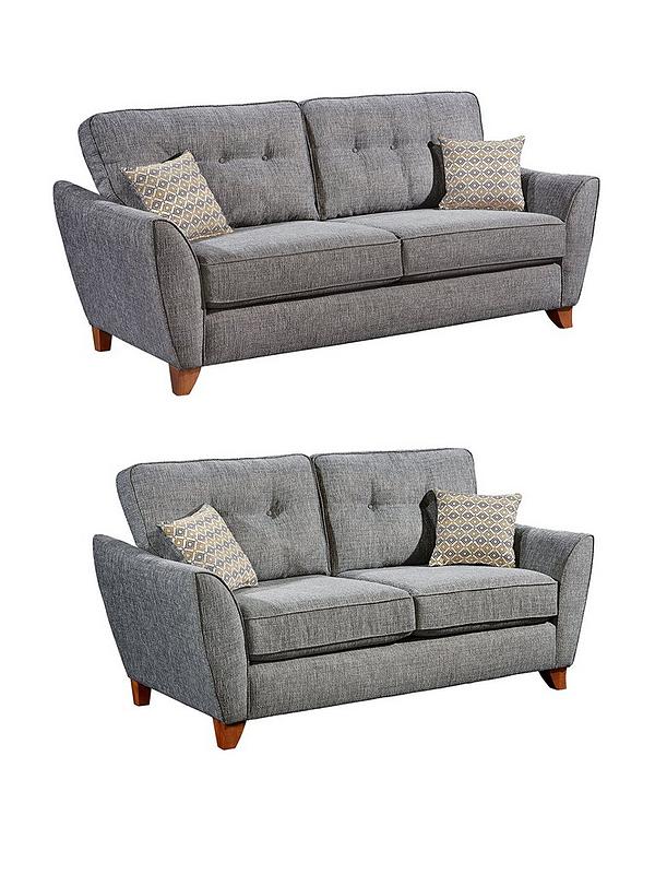Ashley Fabric 3 Seater 2 Sofa, How Much Does A Sofa Cost Uk