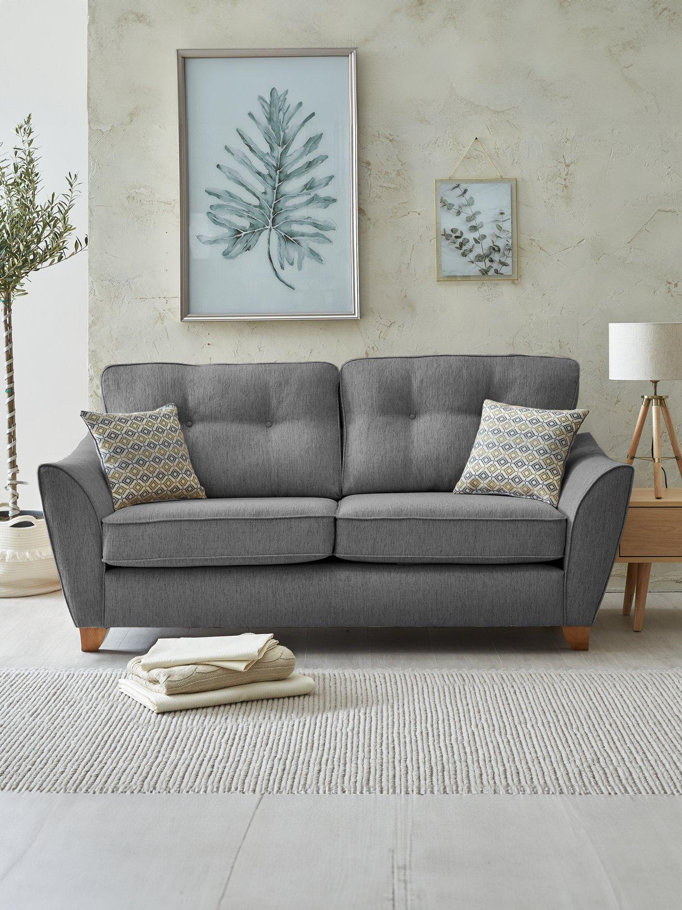 undefined Ashley Fabric 3 Seater Sofa