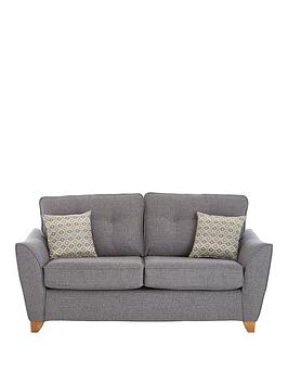 Product photograph of Very Home Ashley Fabric Sofa Bed - Charcoal from very.co.uk
