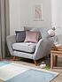  image of very-home-perth-fabricnbsparmchair-silver