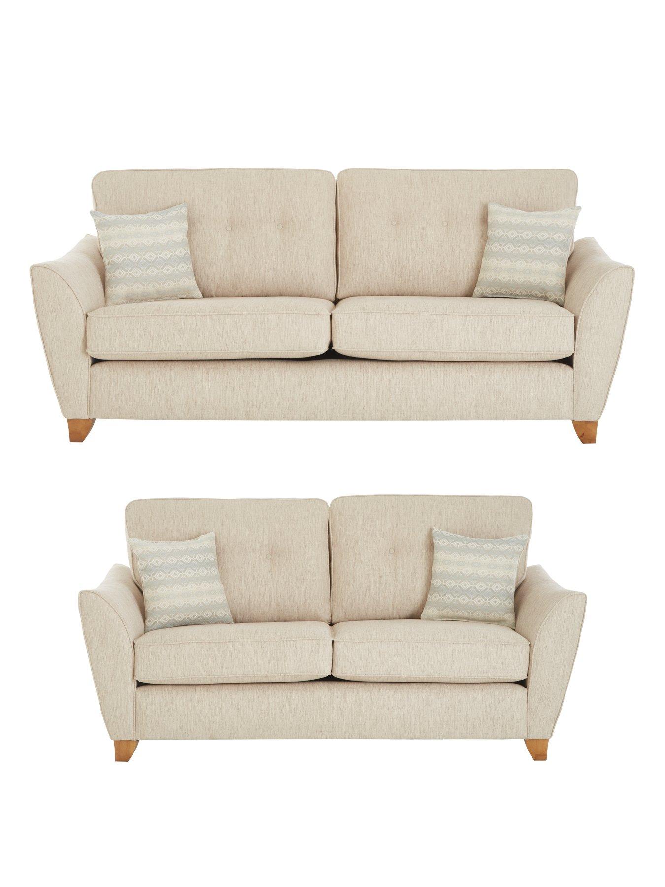 Very Home Ashley Fabric 3 Seater + 2 Seater Sofa Set (Buy and SAVE ...
