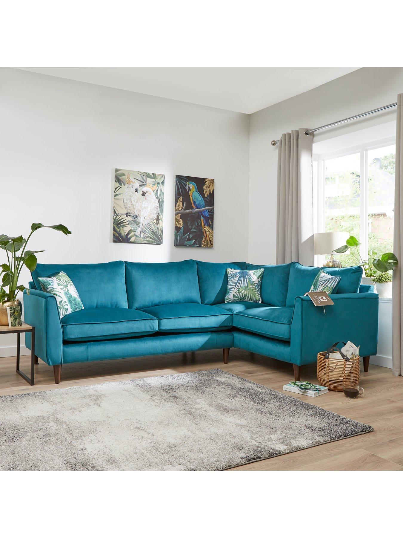 undefined Pasha Small Fabric Right Hand Chaise Sofa