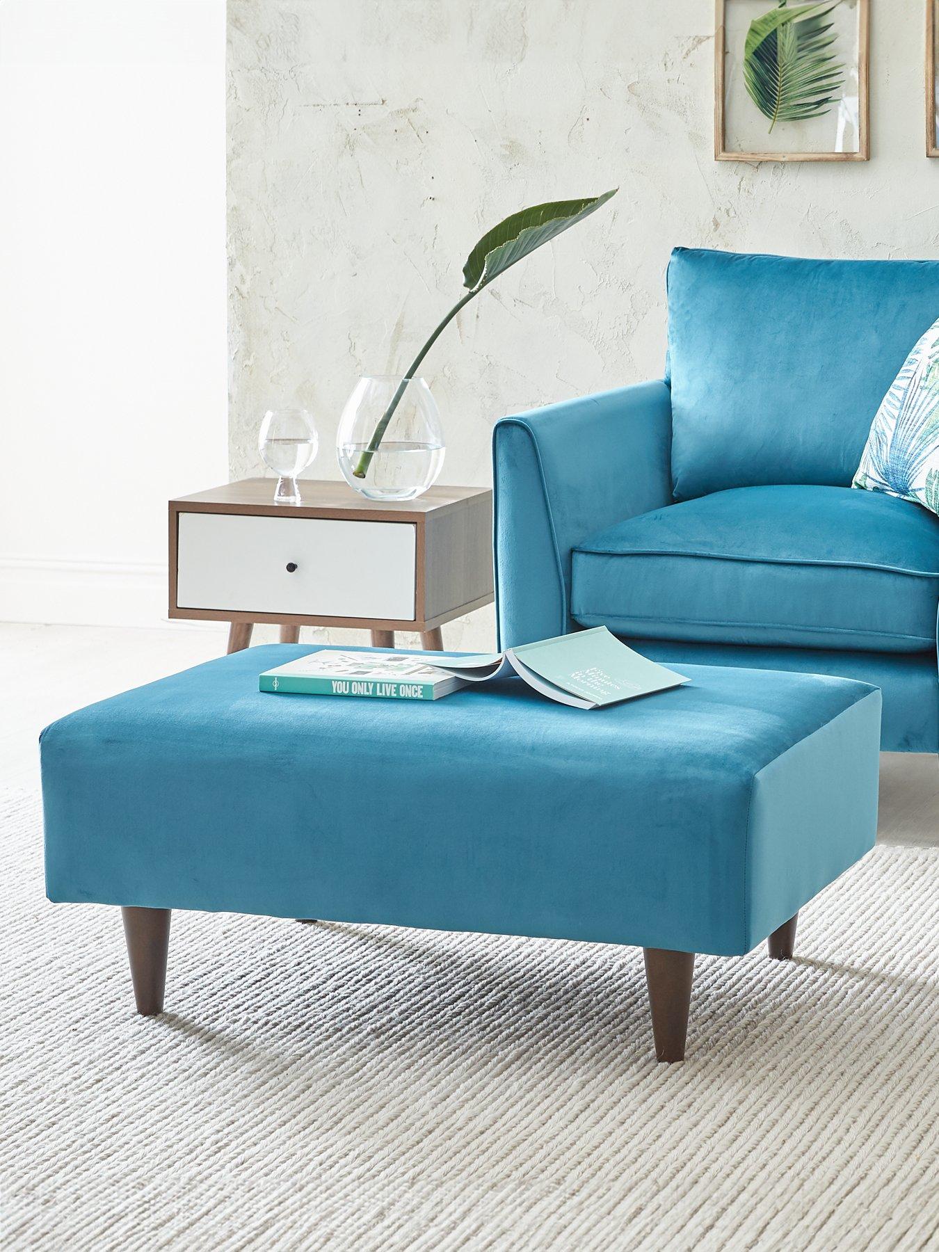 undefined Pasha Fabric Footstool