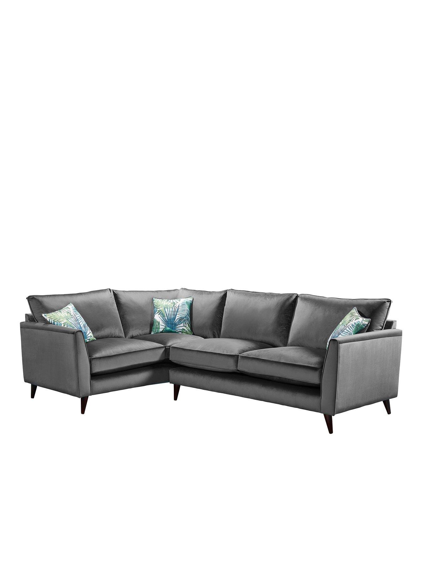 undefined Pasha Small Fabric Left Hand Chaise Sofa