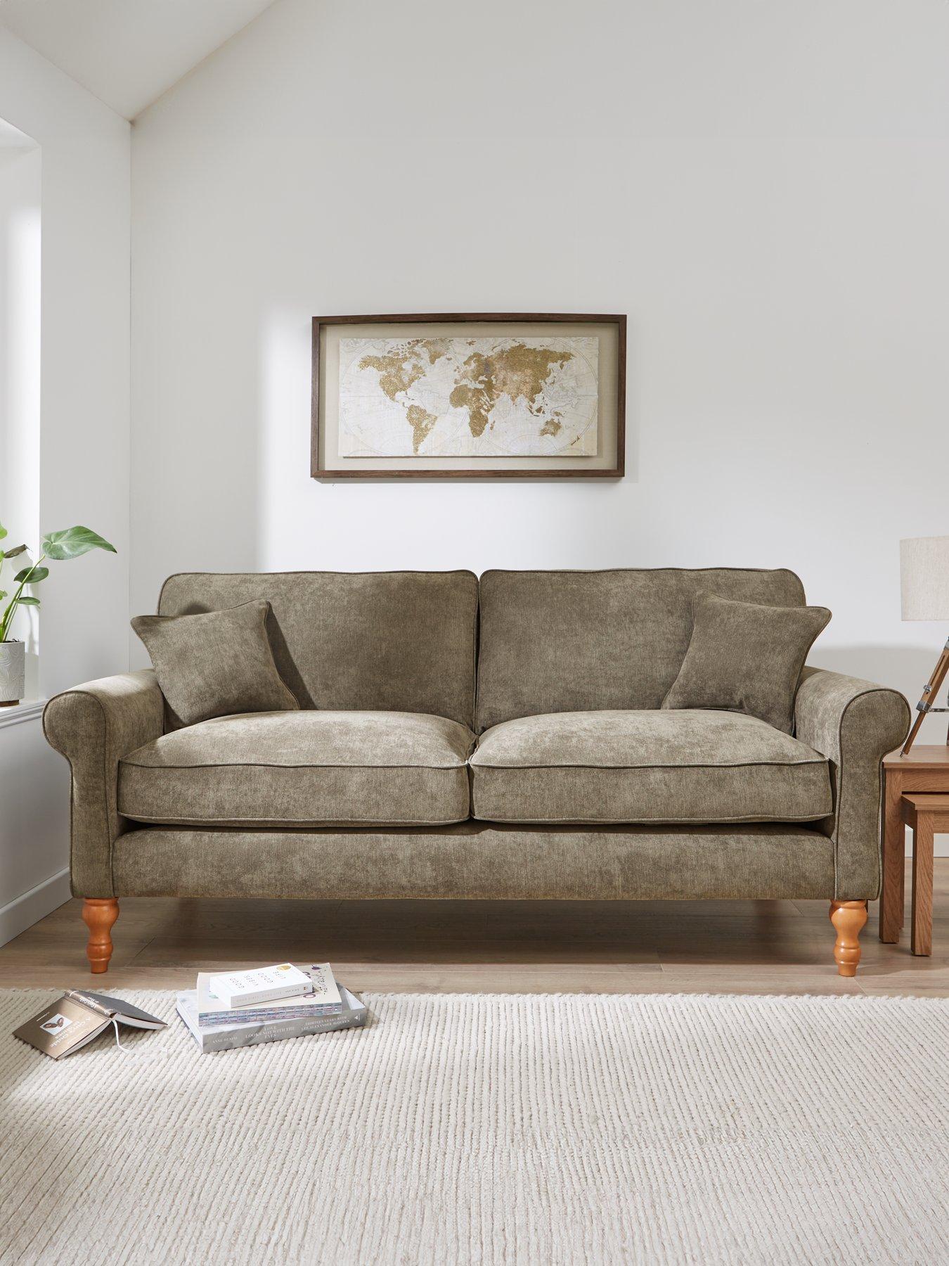 Very Home William Fabric 3 Seater Sofa - Made in the UK