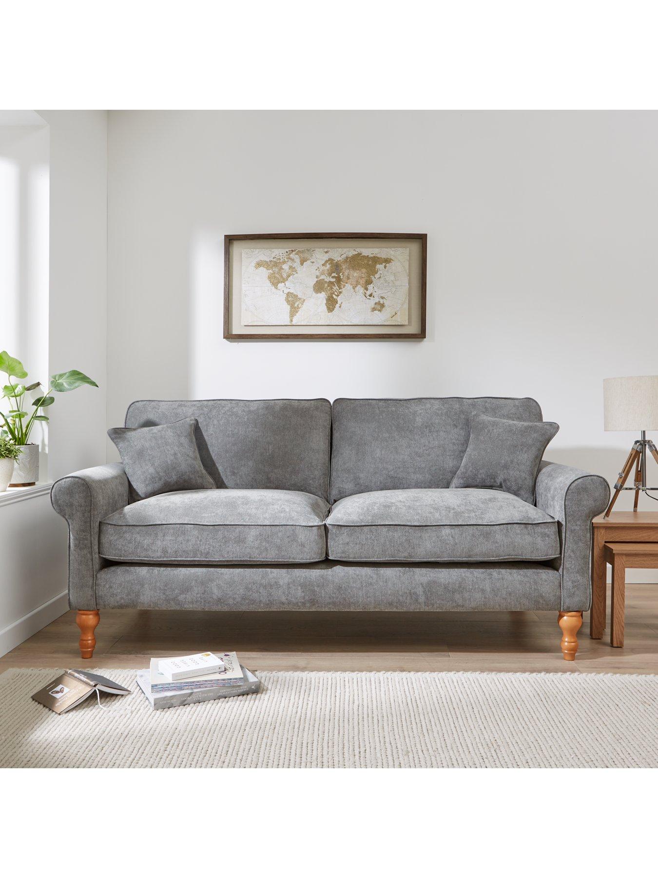 Product photograph of Very Home William Fabric 3 Seater Sofa from very.co.uk