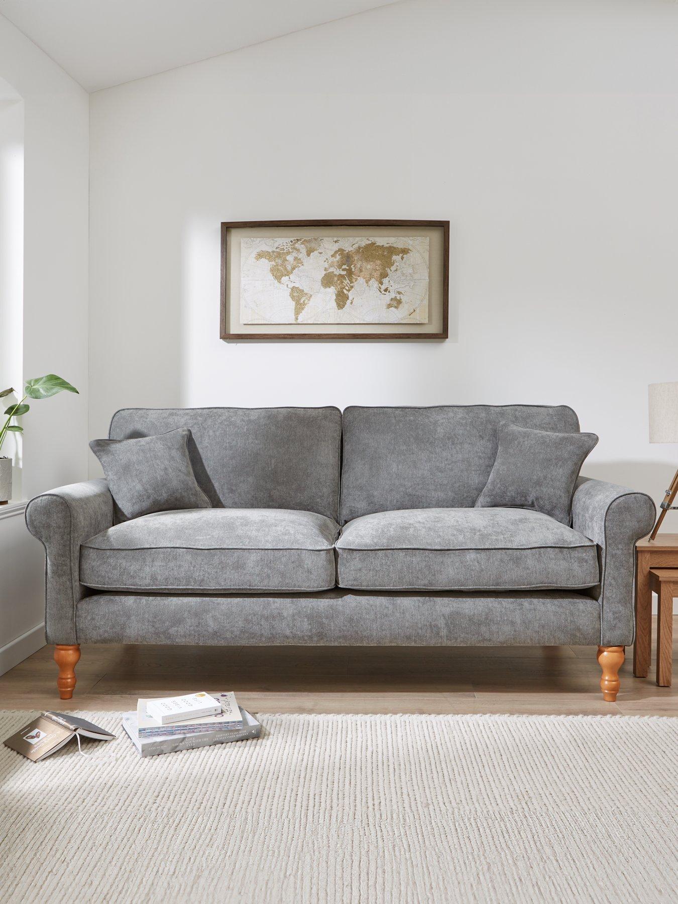 Product photograph of Very Home William Fabric 3 Seater Sofa from very.co.uk