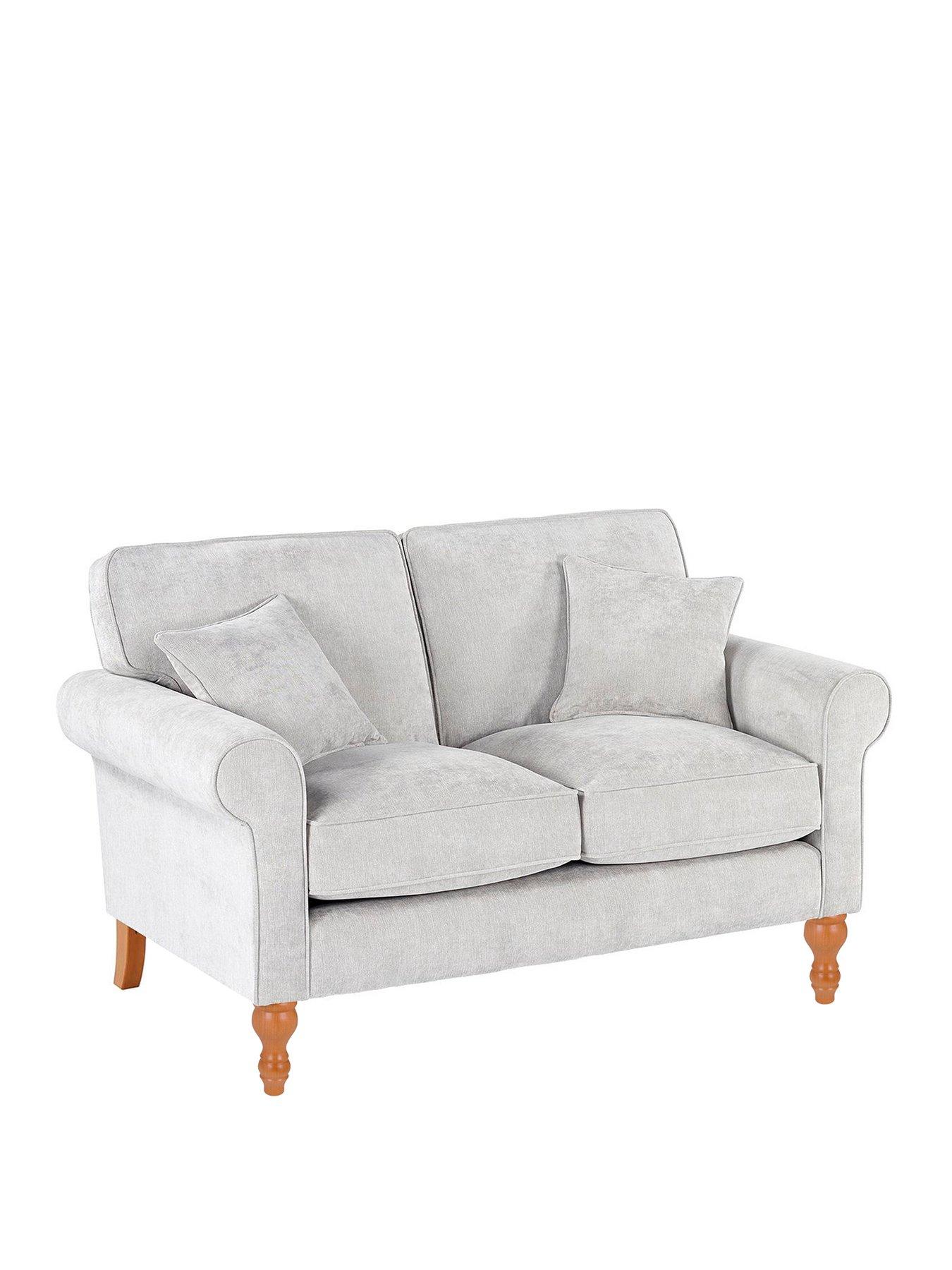 White deals fabric couch