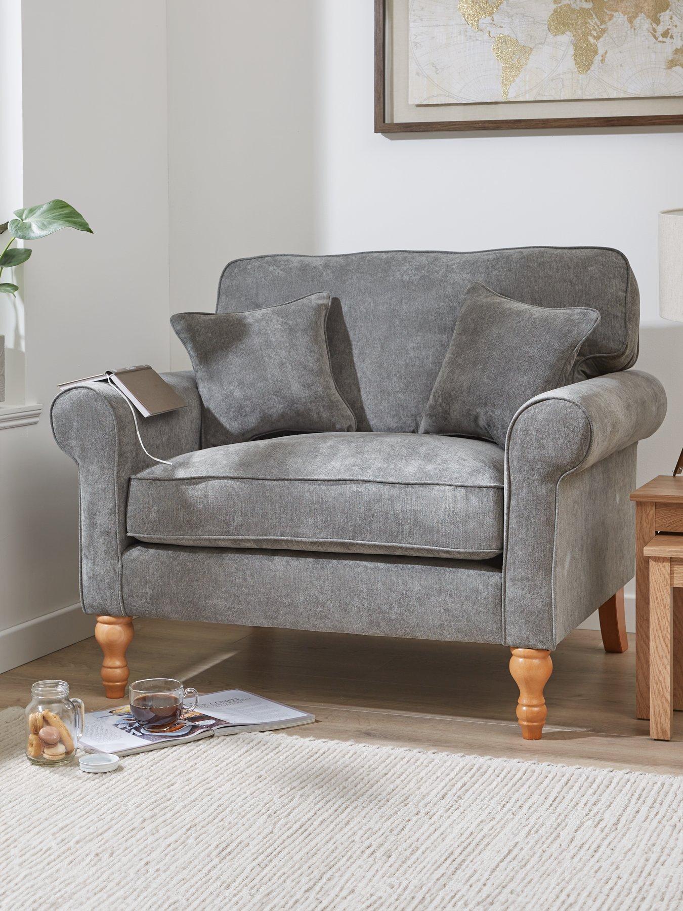 Product photograph of Very Home William Fabric Armchair from very.co.uk