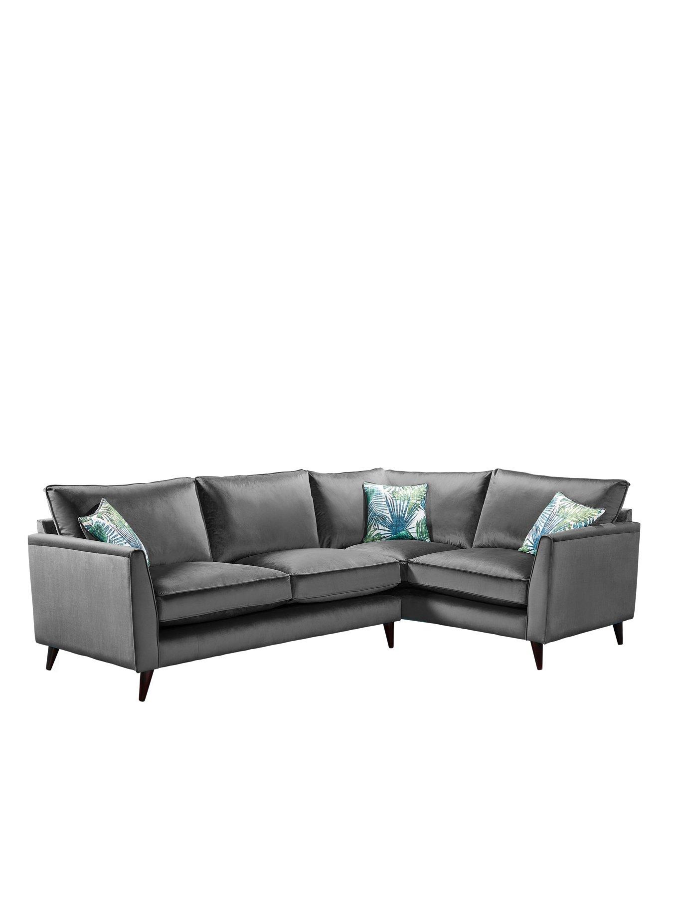 undefined Pasha Small Fabric Right Hand Chaise Sofa