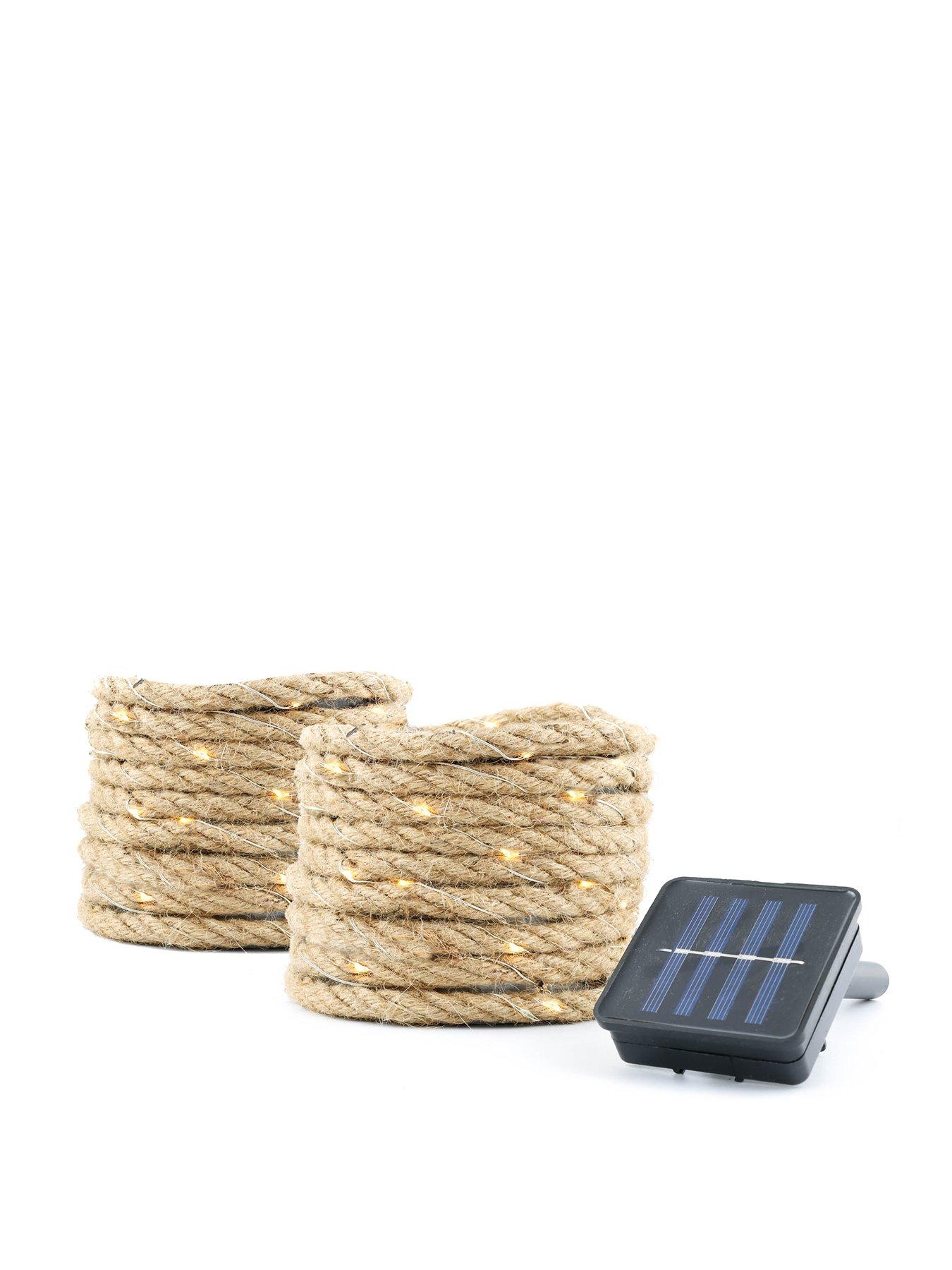 Product photograph of Gardenwize Set Of 2 X 35led 4m Solar Rope Lights from very.co.uk