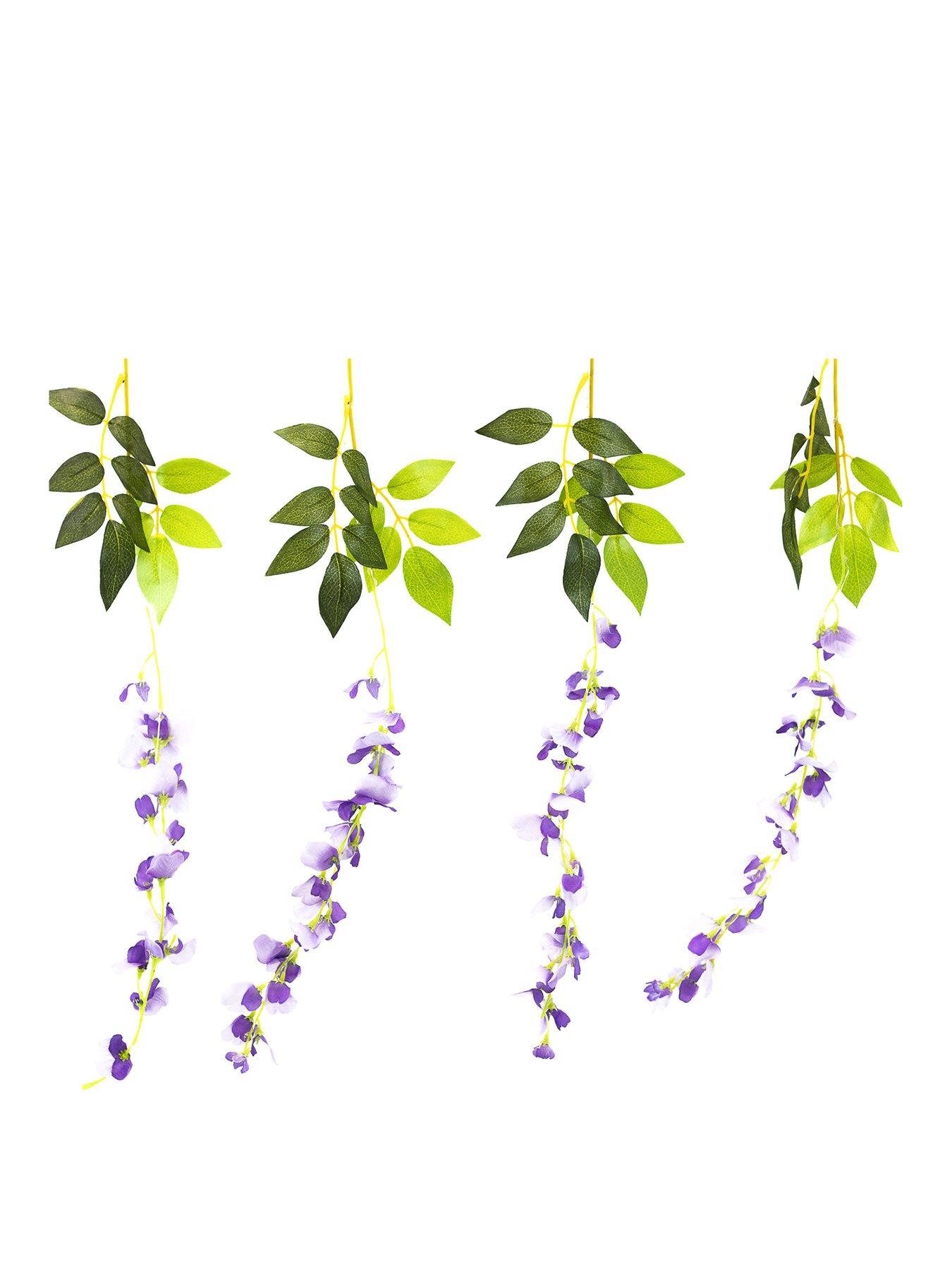 Product photograph of Gardenwize Set Of 6 Solar 60 Led Wisteria Outdoor Lights from very.co.uk