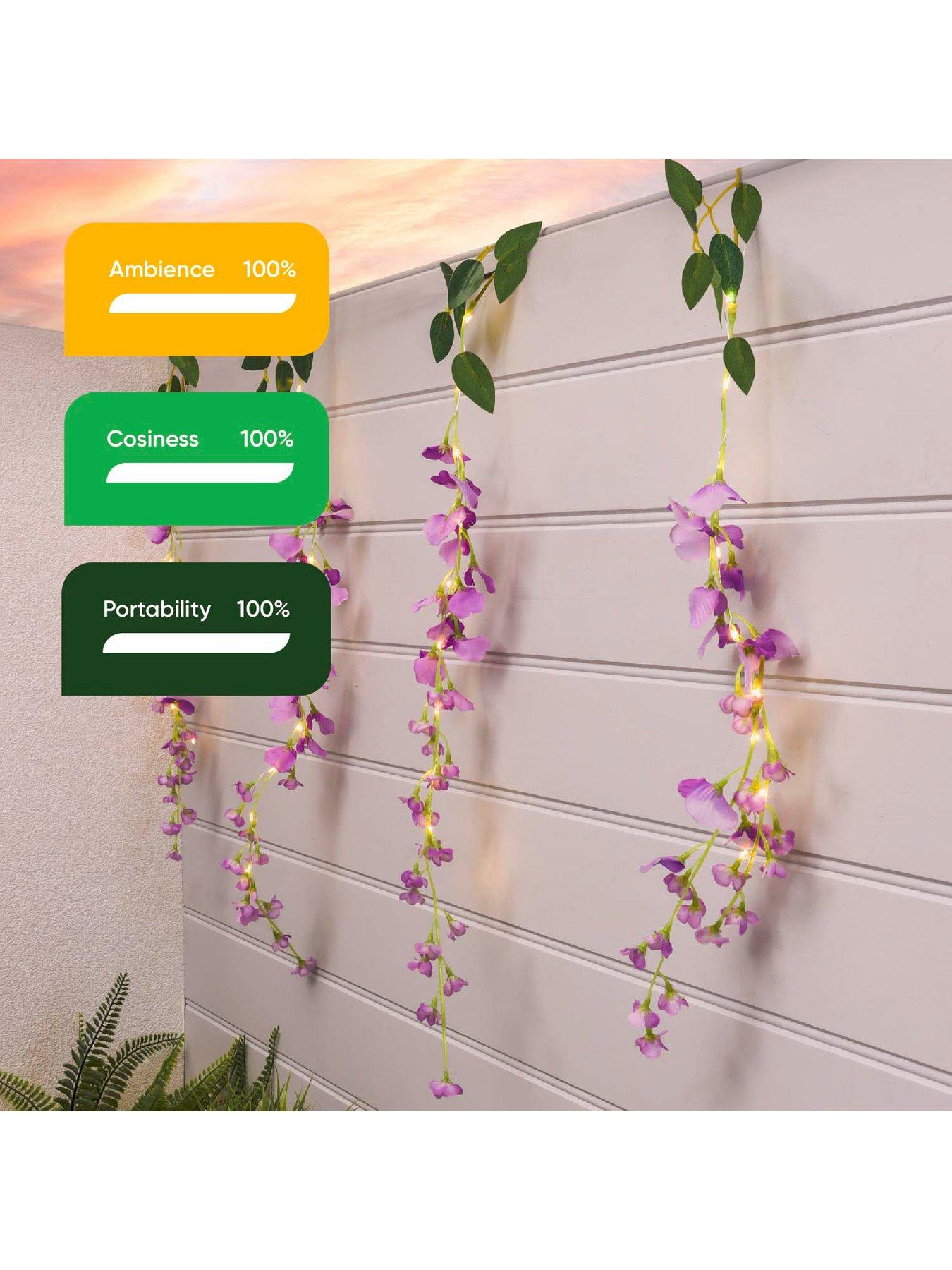 Image 4 of 7 of Streetwize Set of 6 Solar 60 LED Wisteria Outdoor Lights