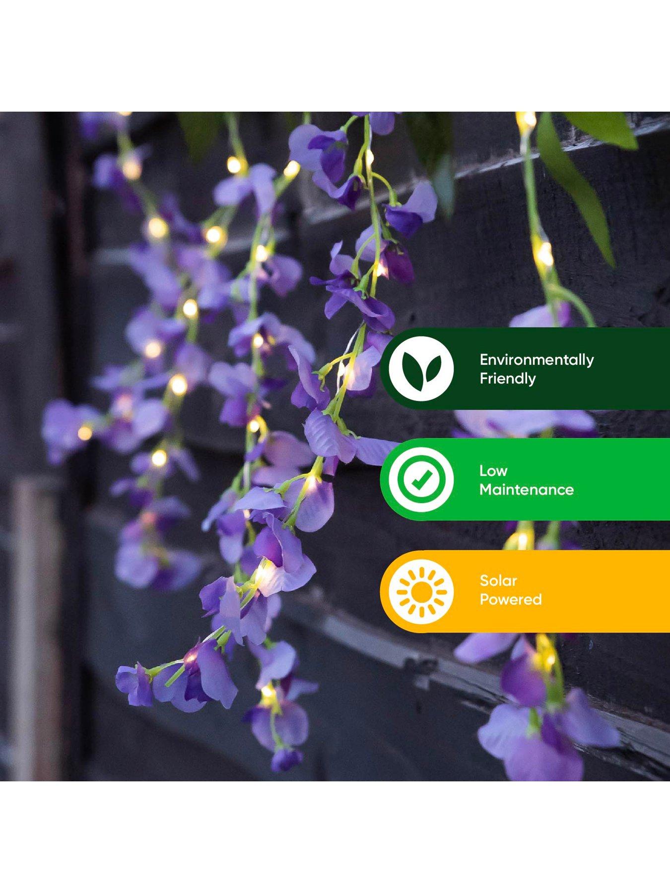 Image 5 of 7 of Streetwize Set of 6 Solar 60 LED Wisteria Outdoor Lights