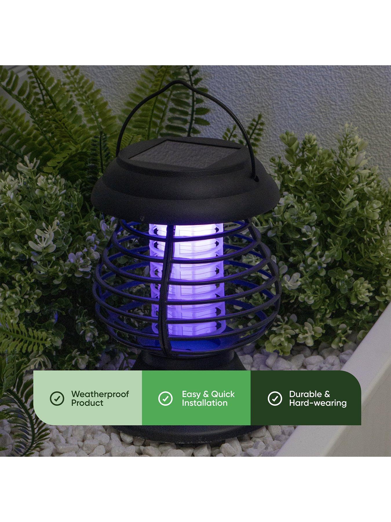 Solar powered deals bug zapper light