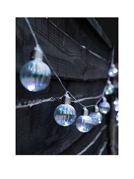 Product photograph of Gardenwize Solar Iridescent Bulb String Lights from very.co.uk
