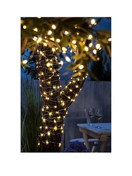Product photograph of Gardenwize Set Of 2 Led Solar Copper String Lights from very.co.uk
