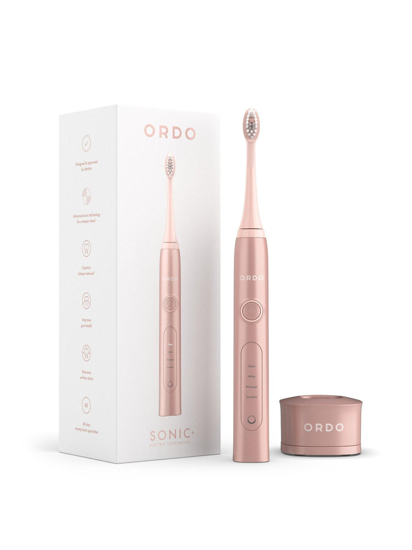 Ordo Sonic+ Electric Toothbrush (Rose Gold) - 4 Brush Modes: Clean, White, Massage  &  Sensitive