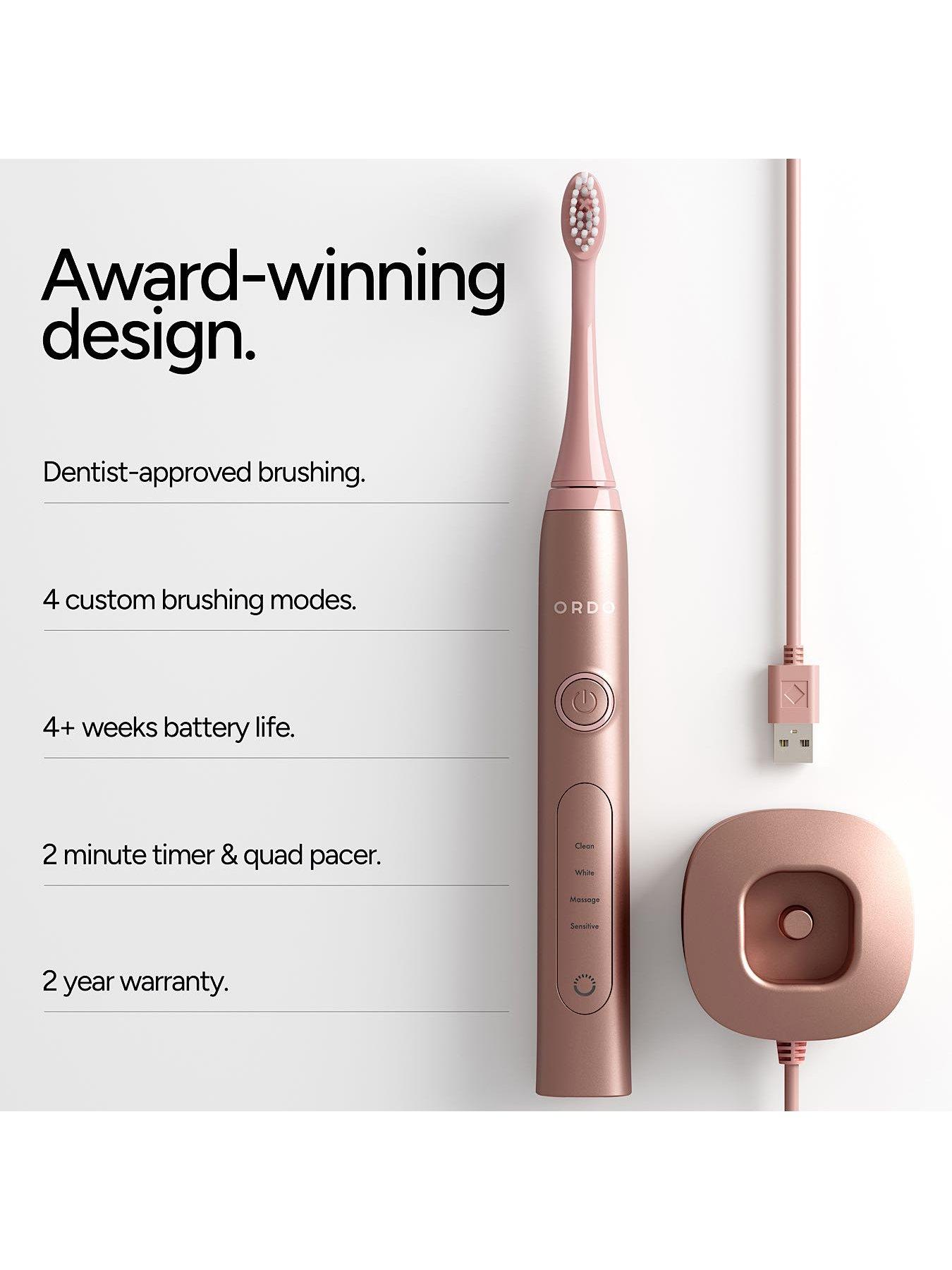Image 5 of 6 of Ordo Sonic+ Electric Toothbrush (Rose Gold) -&nbsp;4 Brush Modes:&nbsp;Clean, White, Massage &amp; Sensitive
