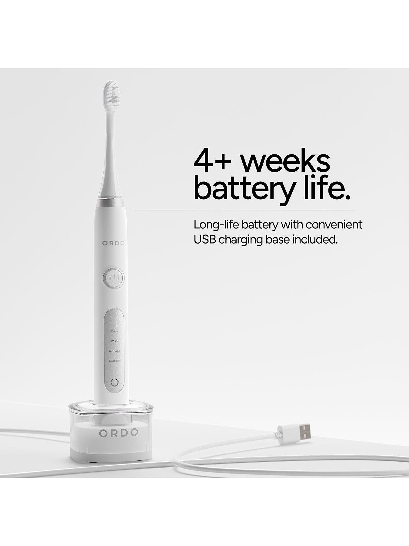 Image 3 of 5 of Ordo Sonic+ Electric Toothbrush (White/Silver)