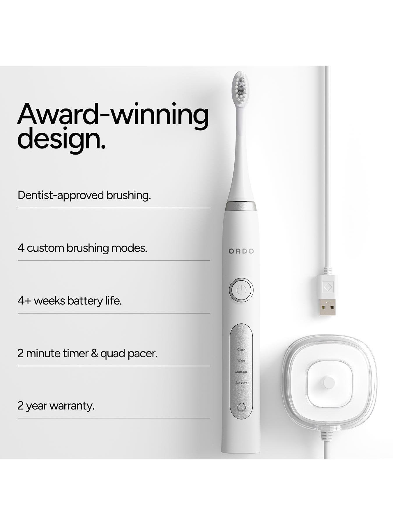 Image 5 of 5 of Ordo Sonic+ Electric Toothbrush (White/Silver)