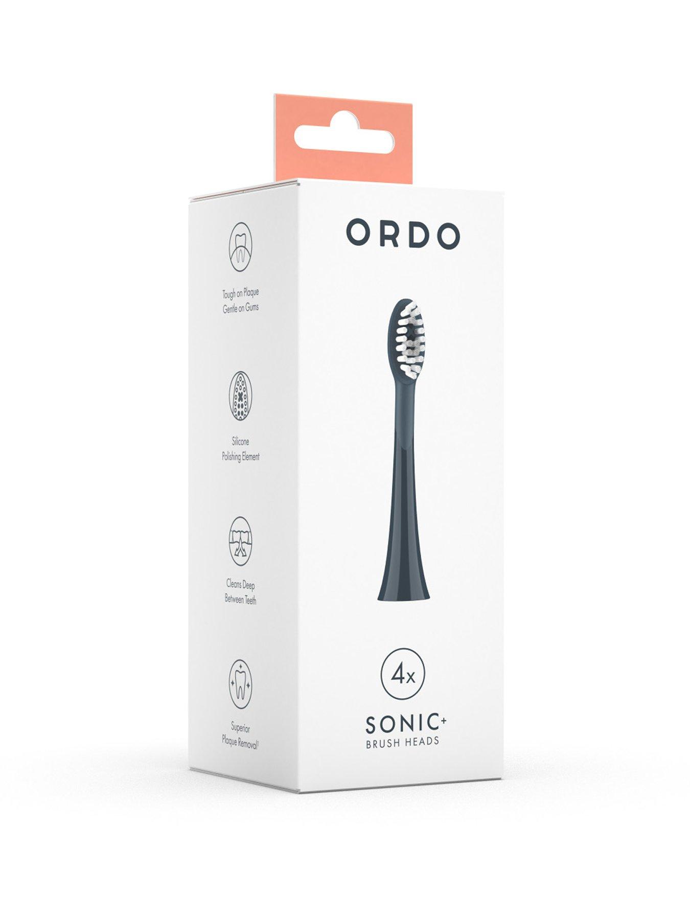 Ordo Sonic+ Brush Heads 4-Pack (Charcoal Grey)