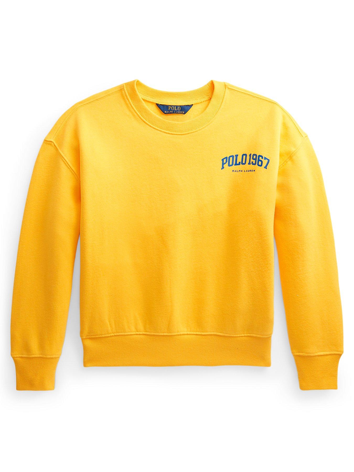 Ralph Lauren Girls Polo Logo Sweatshirt - Yellow 