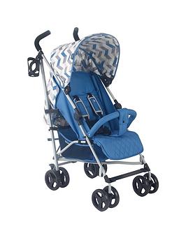 My Babiie Mb02 Stroller Blue And Grey Chevron
