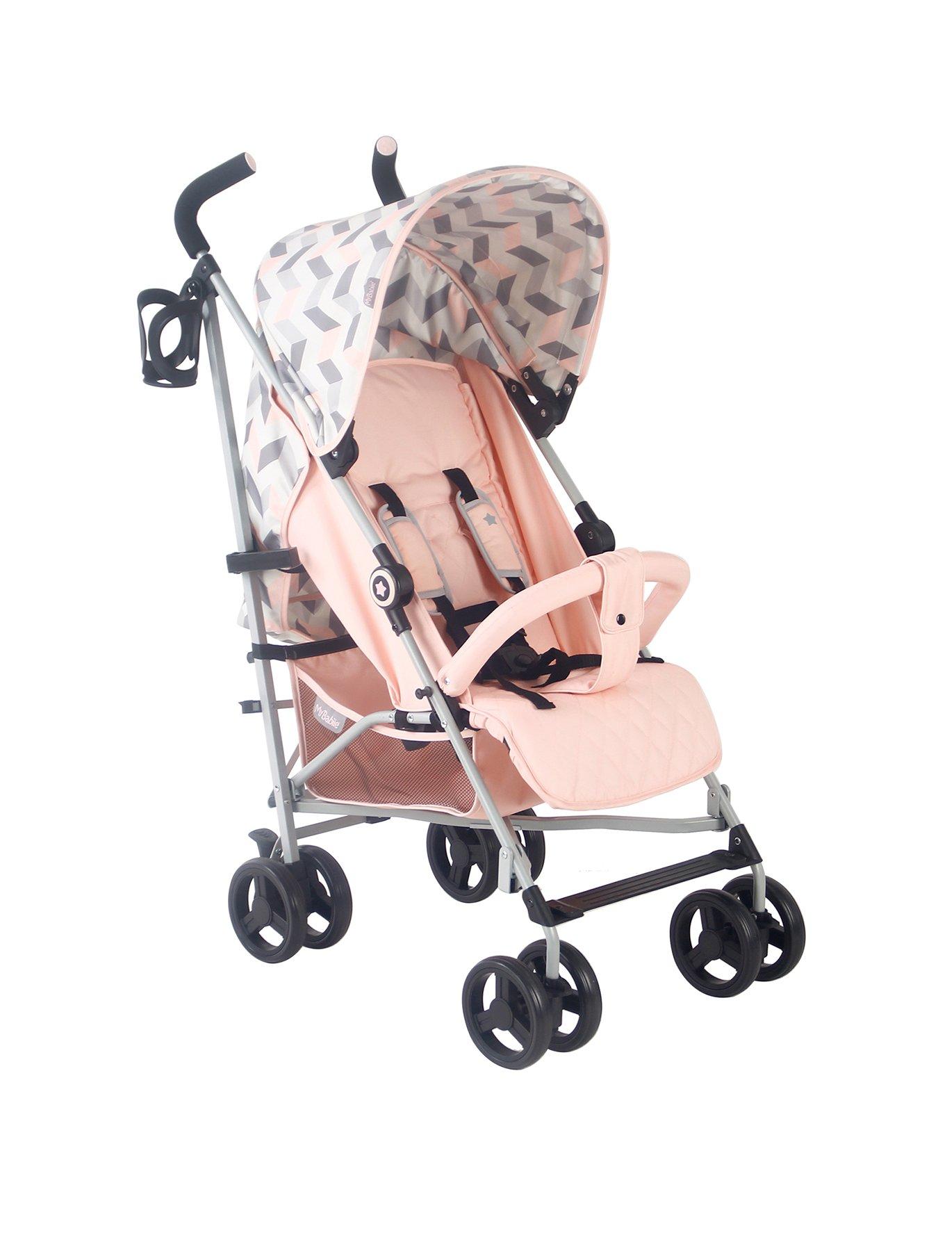 My babiie abbey catwalk mb51 pink hot sale bows stroller