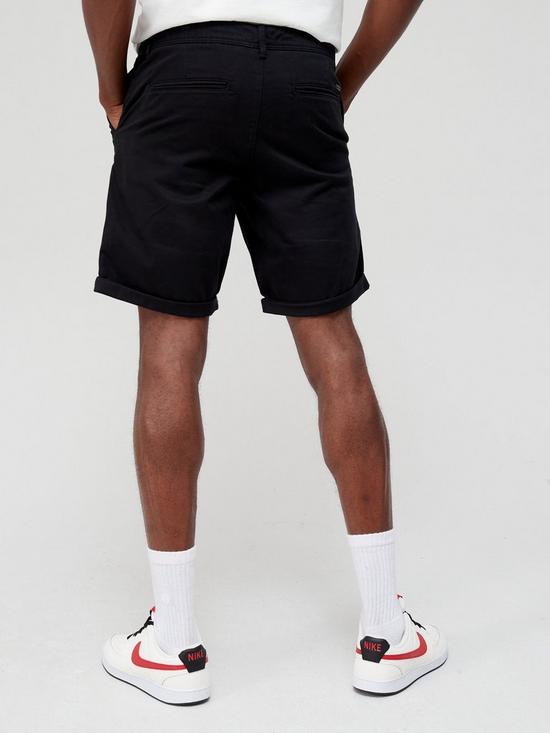 stillFront image of jack-jones-bowie-chino-shorts-black