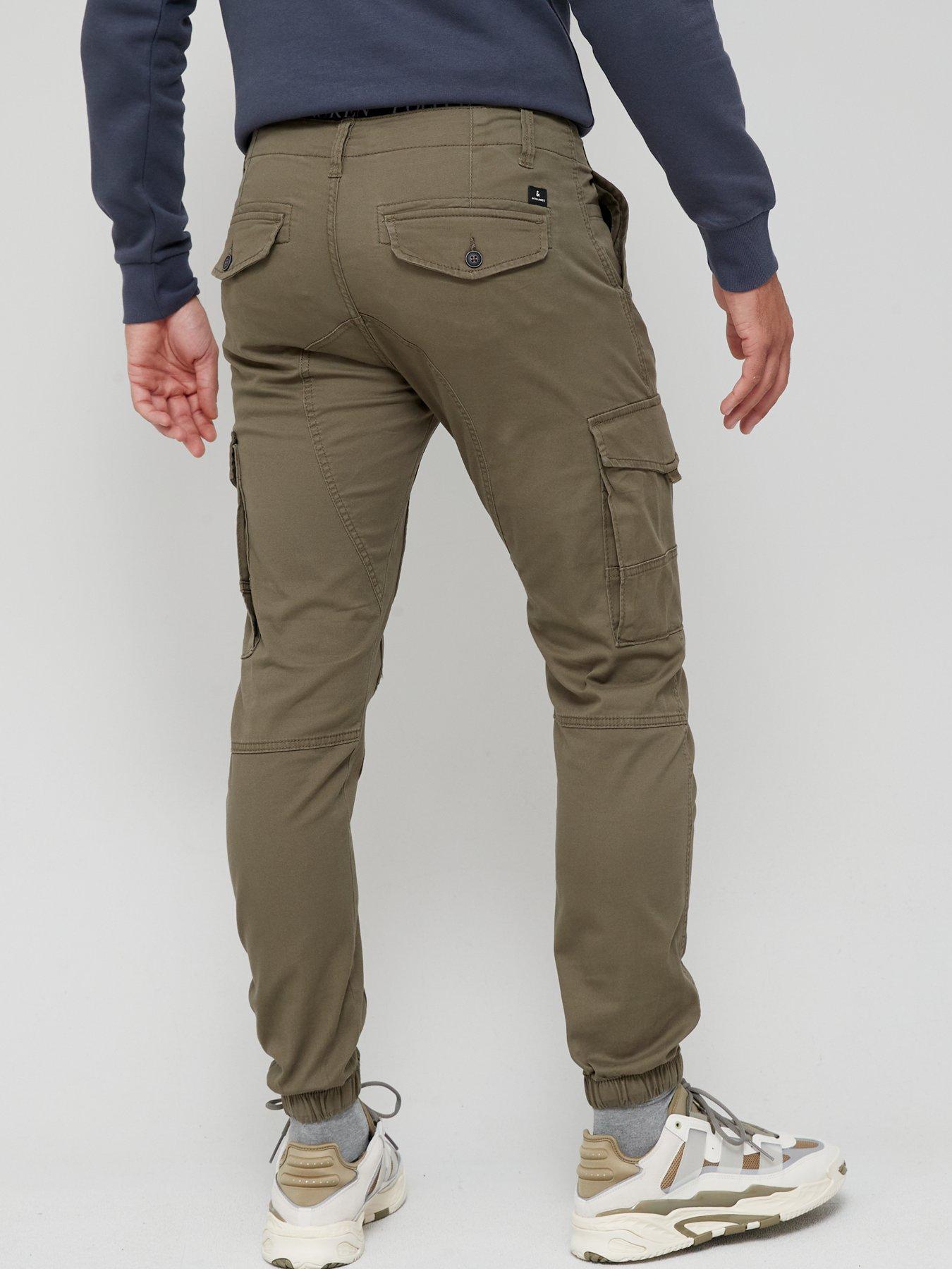 Jack & Jones Cargo Pants - Olive Night | very.co.uk