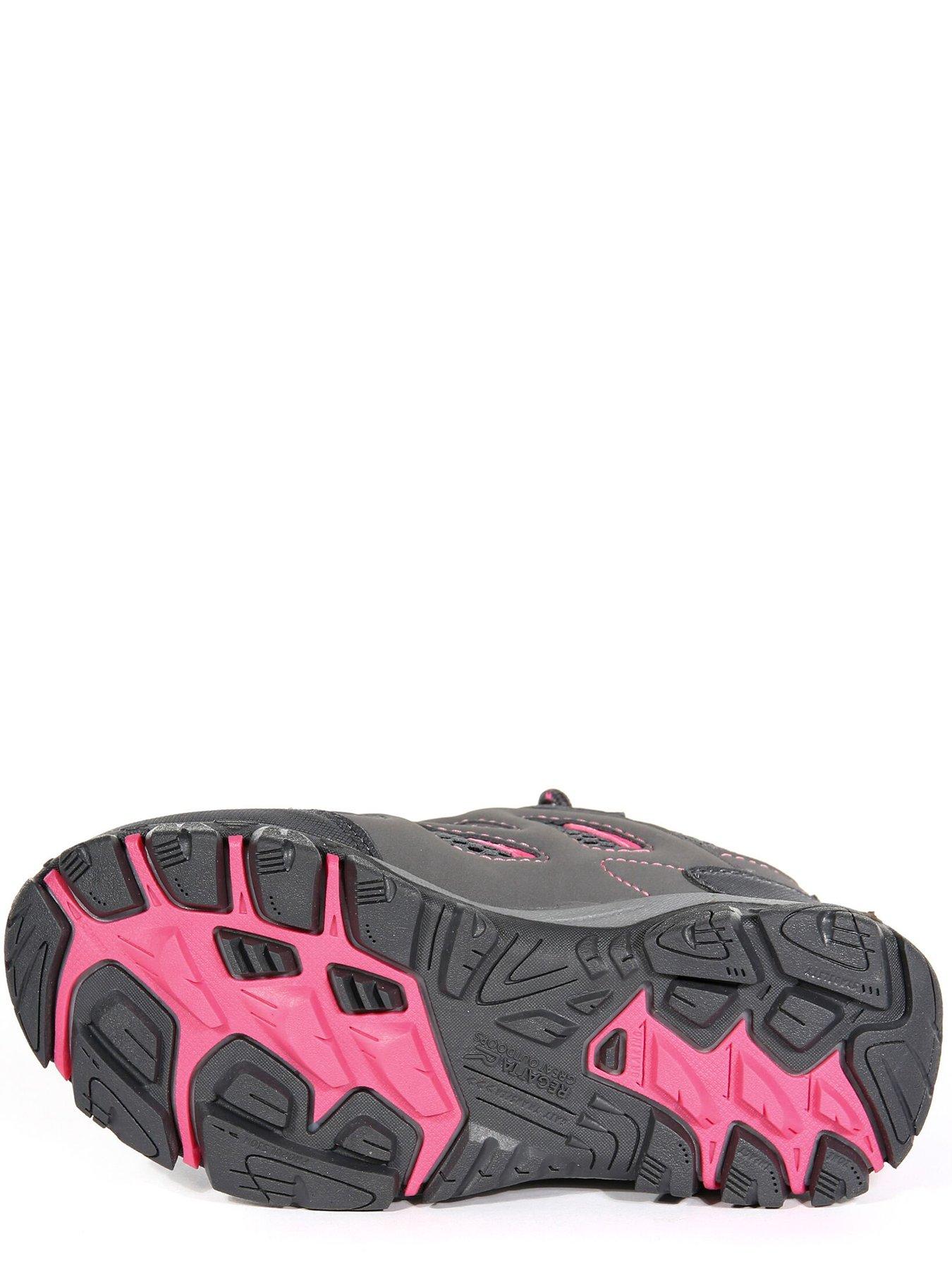 Image 4 of 6 of Regatta Junior Holcombe Waterproof Low-Cut Walking Boot - Grey/Pink