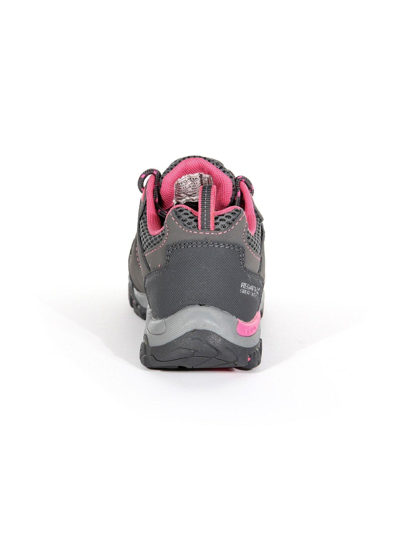 Image 6 of 6 of Regatta Junior Holcombe Waterproof Low-Cut Walking Boot - Grey/Pink