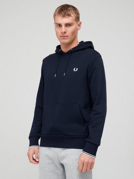 fred-perry-tipped-overhead-hoodie