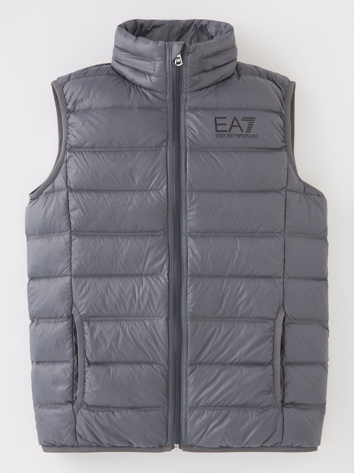 EA7 Emporio Armani Boys Core Id Lightweight Padded Gilet - Irongate |  