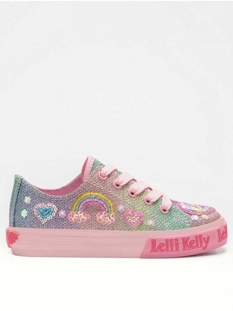 lelli-kelly-unicorn-rainbow-low-canvas-shoes