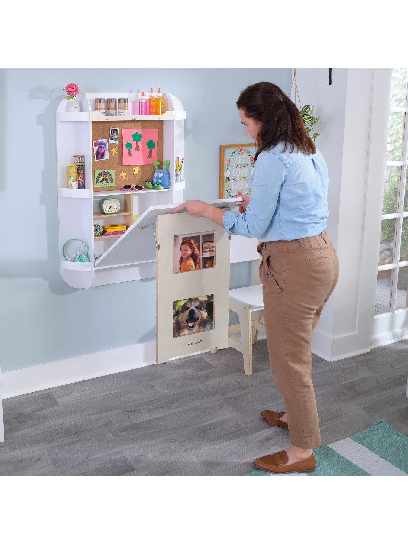 Kidkraft Arches Floating Wall Desk and Chair Set White Very.co.uk