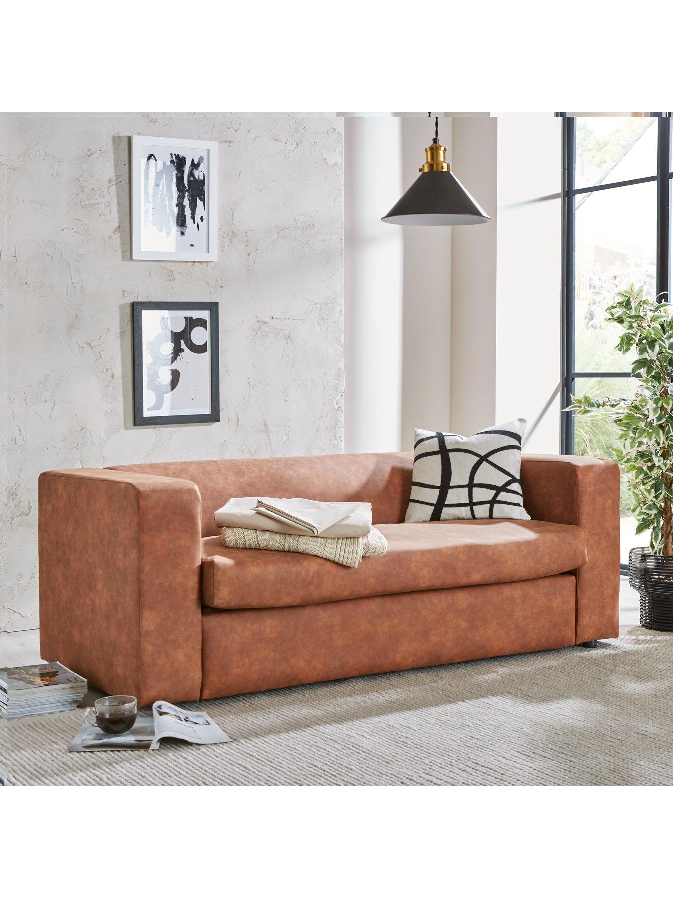 Clarkson Faux Leather Sofa Bed | very.co.uk