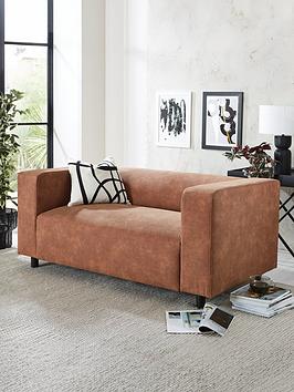 Product photograph of Very Home Clarkson Faux Suede 2 Seater Sofa - Fsc Reg Certified from very.co.uk