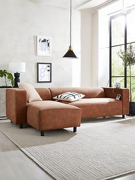 Product photograph of Very Home Clarkson Faux Suede Left Hand Corner Chaise - Fsc Reg Certified from very.co.uk
