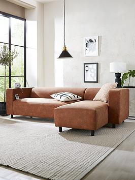 Product photograph of Very Home Clarkson Faux Suede Right Hand Corner Chaise Sofa - Fsc Reg Certified from very.co.uk