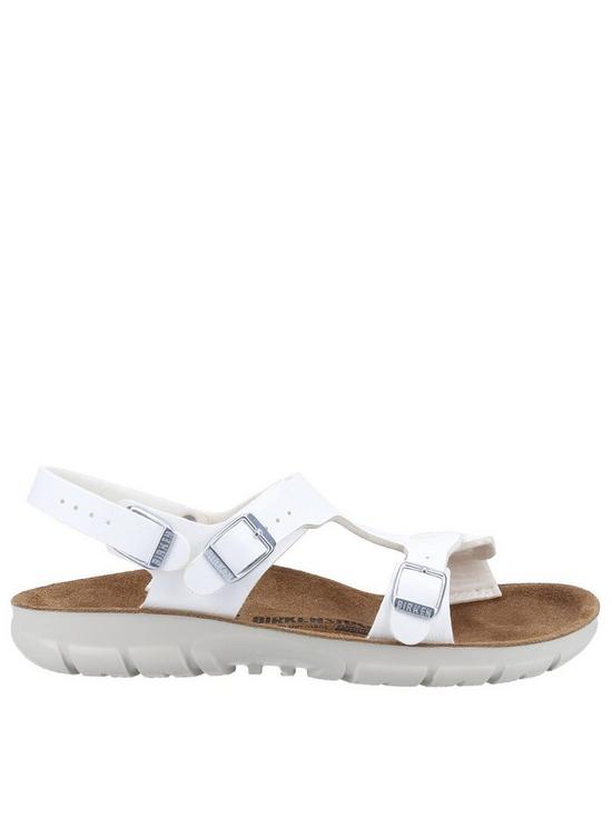 front image of birkenstock-saragossa-flat-sandals-white